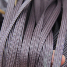 8 mm Wide Synthetic Rattan Repair Kit, PE Plastic Flat Wicker Material for Rattan Furniture, Chairs, Tables, Dark Coffee Purple, 196 Ft/60 M