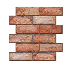 Tile Backsplash 20 Sheets Peel and Stick 12x12 Inch Self Adhesive Red Brick Design for Kitchen and Bathroom Decor