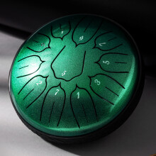 Steel Tongue Drum 6” 11-Ton D-Moll Hand Pan mit Drumsticks für Musikliebhaber