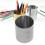 Edelstahl-Bleistiftbehälter 8,3x10cm Schreibtisch-Organizer grau 14