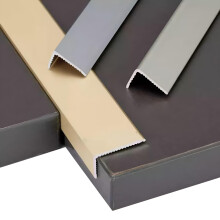 Aluminium Transition Strip 90cm, 3-Pack Stair Protector, Gold, 15x8mm, Durable Floor Covering for Home and Business Renovations