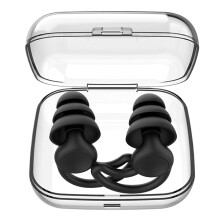 Earplugs for Sleep and Noise Reduction, Comfortable Reusable Foam in Black, Flexibility for Sound Blocking, 1 Piece