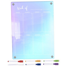Magnetic Weekly Planner Set 29.7x21cm with Notepad and Pen for Refrigerator, Dry Erase Calendar, Meal Planner
