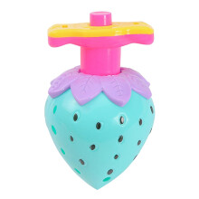 Rotating Light Toy - Gyro Spin Top Strawberry Shape with Smooth, Burr-Free Design for Kids' Home and Play Centres