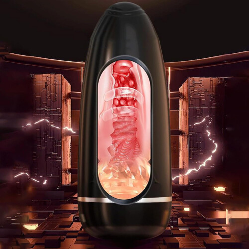 Trainer Massager Glans Stimulator with 10 Vibration Modes and App Control, 3D Simulation Pocket Pussy for Couples 2