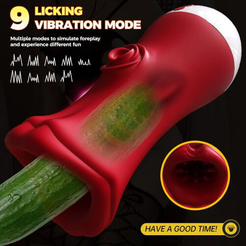 Trainer Masturbating Device for Men with 9 Frequency Deep Throat Vibrations and Suction Clamp Handle Design 2