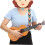 Adjustable Ukulele Shoulder Strap with Double J Hooks, Universal Strap for All Ukulele Sizes, Durable Comfortable Accessory 3