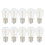 10 pezzi LED Retro-Cute 1W E27 8x4.5x4.5cm Caldo 2