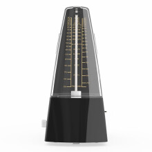 Mechanical Metronome for Guitar Violin Piano Training Tool, Black, Easy to Use, Universal Compatibility, Adjustable Tempo