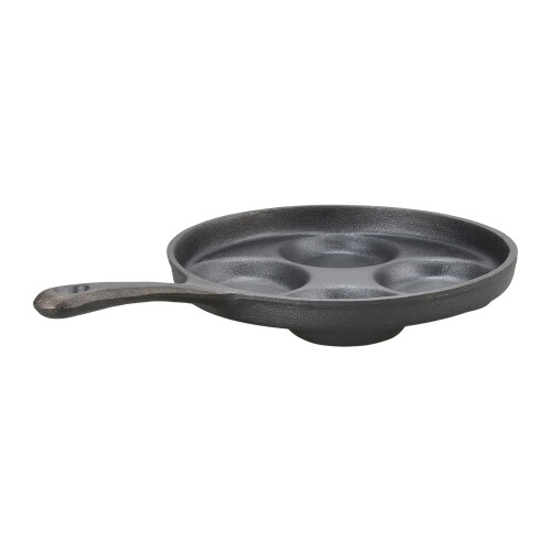 Living And Home Non-stick 4-hole Cast Iron Egg Frying Pan 2