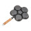Living And Home Non-stick 6-hole Cast Iron Egg Frying Pan 4