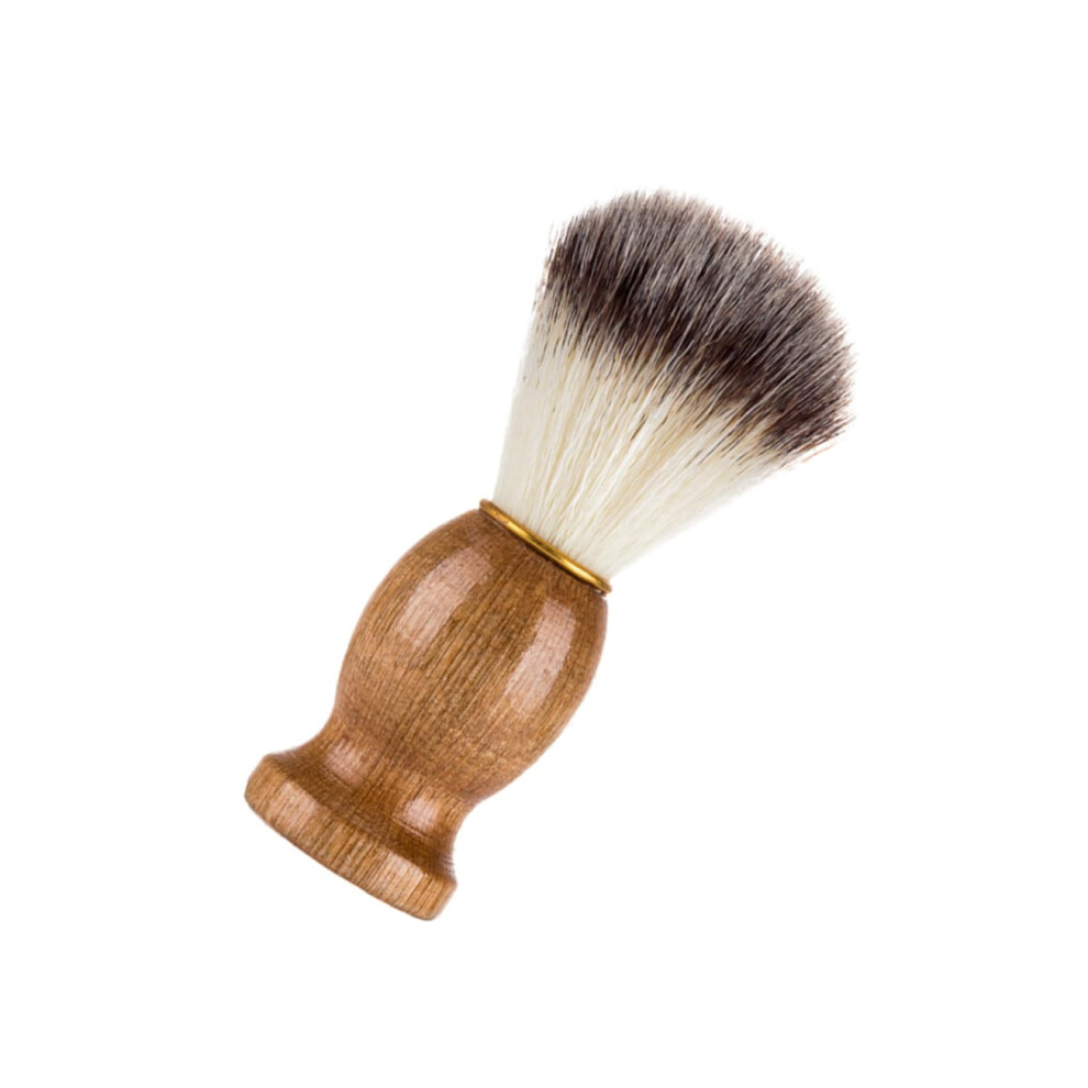 Beard Brush Razor for Men, Bamboo Shaving Brush with Cleaning Bristles, Eco-Friendly Grooming Tool
