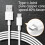 3M Fast Charge USB Type C Cable Charging Lead Charger White for Google Pixel 10 3