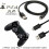 2M Long Micro USB Charging Cable for PS4 Controller – USB Play & Charge Lead Black 1