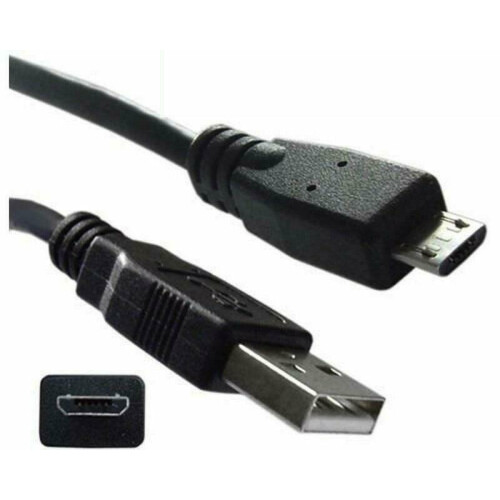 2M Long Micro USB Charging Cable for PS4 Controller – USB Play & Charge Lead Black 2