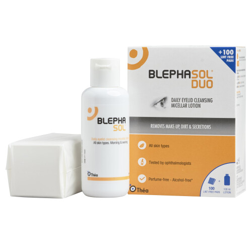 Thea Blephasol Duo 100 ml Micellar Eyelid Cleansing Lotion 100 Lint-Free...