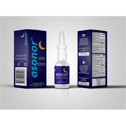 Asonor Snoring Nasal Spray (30milliliter), Effective Snore Stopper... 1