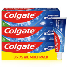 Colgate Deep Clean Whitening Toothpaste, 3 x 75 ml - Fights Cavitie...