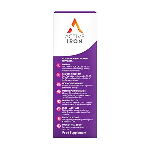 Active Iron Women Active Multivitamin Supplement 17 mg, High Streng... 1
