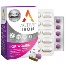 Active Iron Women Active Multivitamin Supplement 17 mg, High Streng...