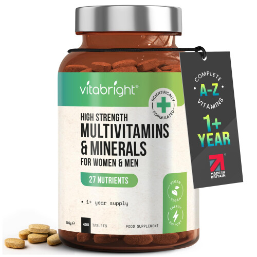High Strength Multivitamins Iron & Minerals | 400 Vegan Multivitami...