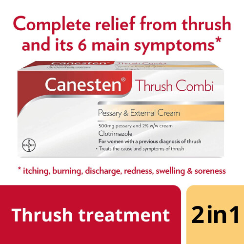 Canesten Thrush Combi Pessary & External Cream for Thrush Treatment... 1