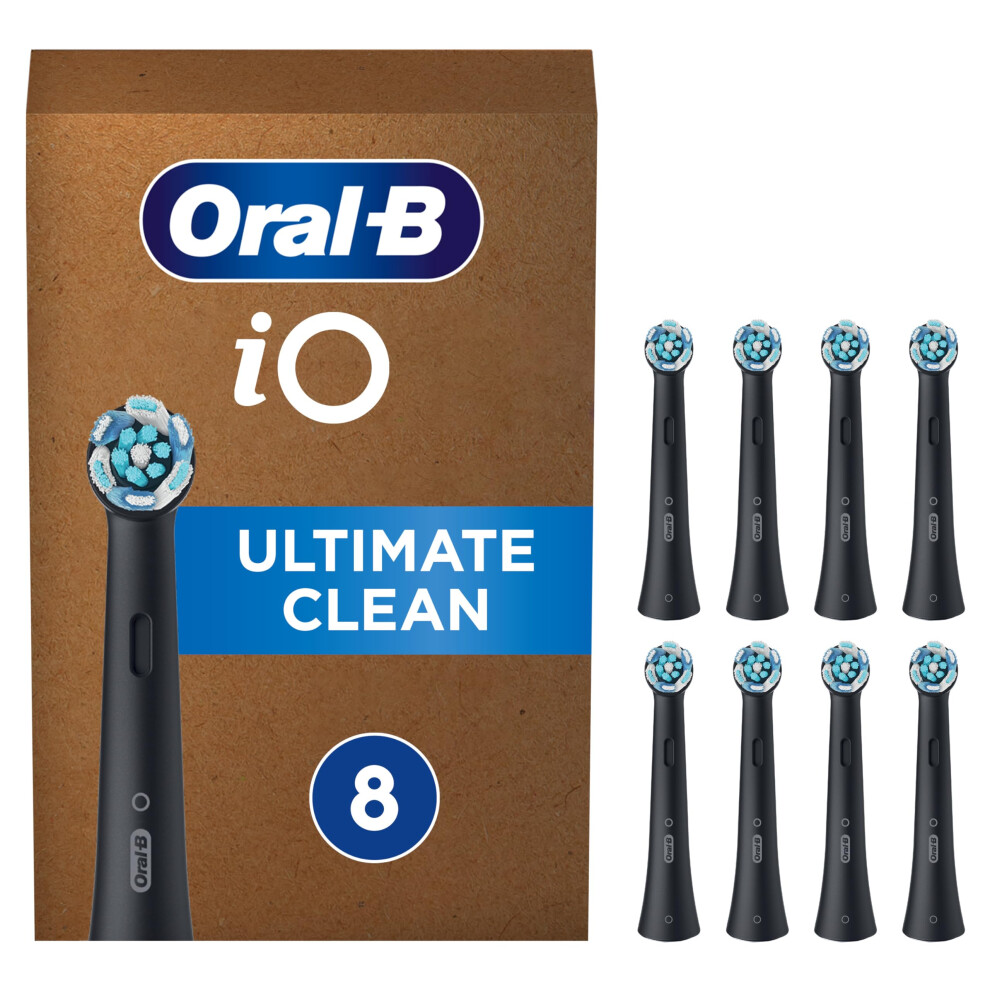 Oral-B iO Ultimate Clean Original Electric Toothbrush Heads, Black,...
