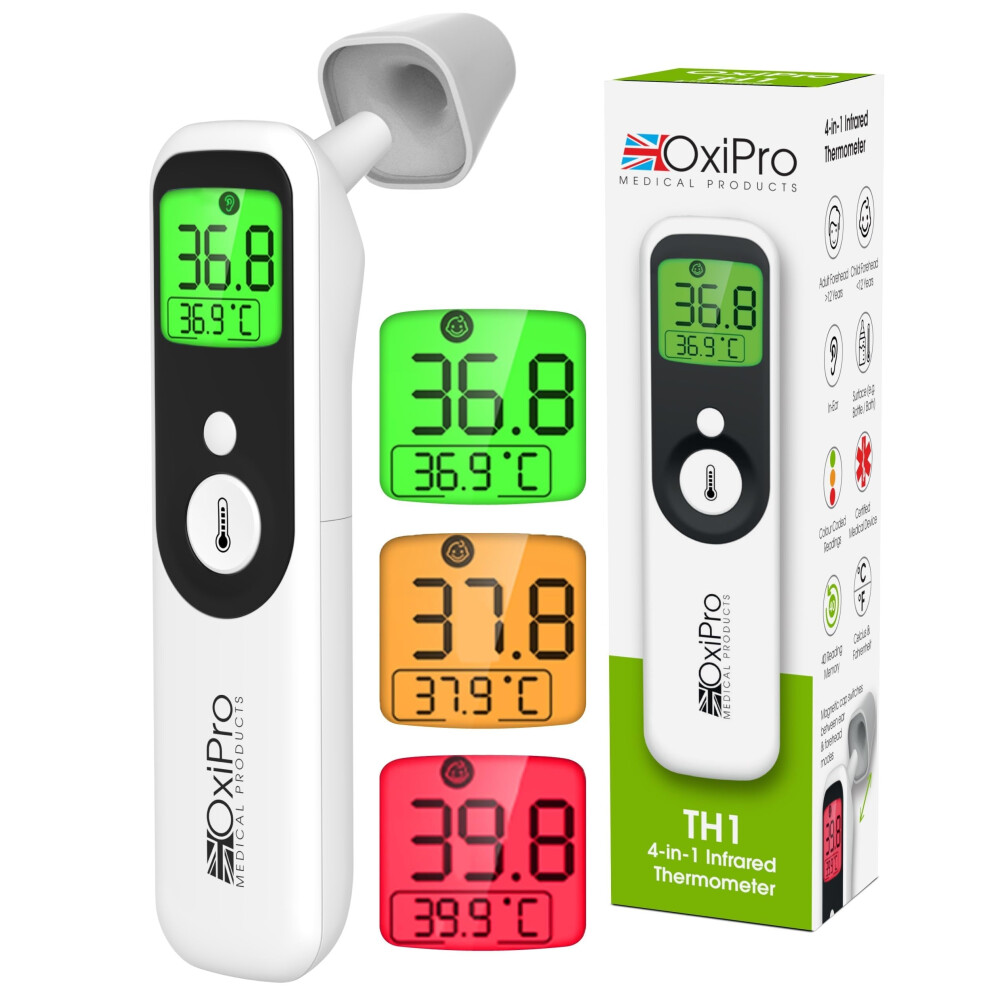 Oxipro Th1 Thermometer - Mhra Registered - Nhs Supplier - In-Ear, F...