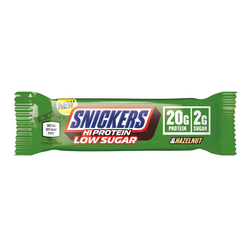 snickers Snickers - High Protein Bars | Low Sugar, Only 2g of Sugar per bar,... 2