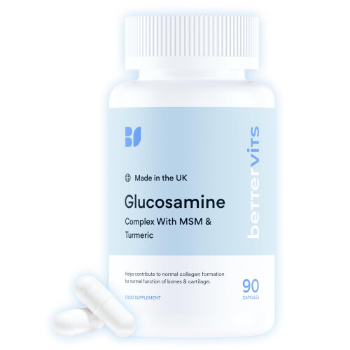 Bettervits Glucosamine Complex MSM, Turmeric & Vitamin C | Glucosam...