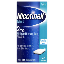 Nicotinell Mint Gum 2mg (96 Pieces), Stop Smoking Aid, Sugar Free N...