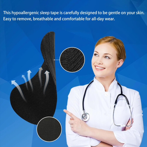 Mouth Tape for Sleeping, 60 Pieces, Helps Stop Snoring and Develops... 2