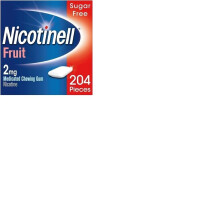 Nicotinell Fruit Gum 2mg (204 Pieces), Stop Smoking Aid, Sugar Free...