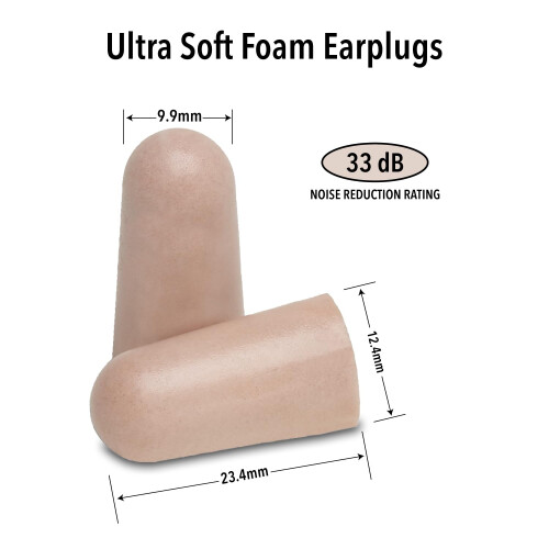 Mack's Unisex's Ultra Soft Ear Plugs (50 Pair) -Beige, (1 Pack) 1