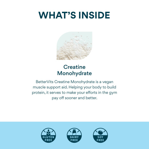 Bettervits Creatine Monohydrate Powder | Ideal for Muscle Growth &... 2