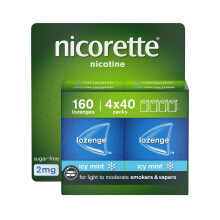 Nicorette Cools 2mg Lozenge, 160 Pieces (4 x 40 Packs), Effective a...