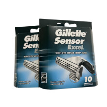 Gillette Sensor Excel Razor Blades - 20 Piece Bundle (4 Packs of 5)