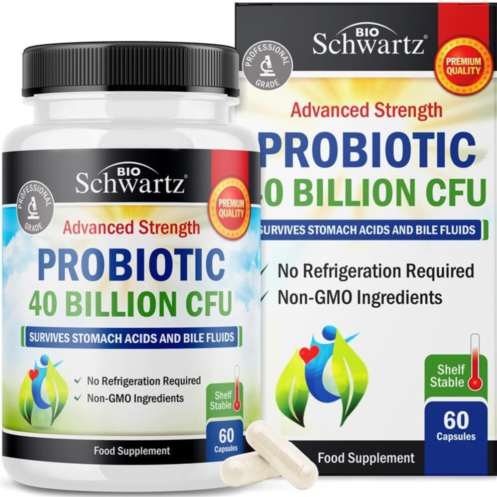 Probiotics for Gut Health 40 Billion CFU - Bloating Relief & Digest...