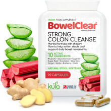 BowelClear Strong Colon Cleanse Detox - Natural Laxatives for Const...