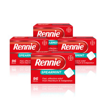 Rennie Antacids, Spearmint Flavour Heartburn Relief and Indigestion...