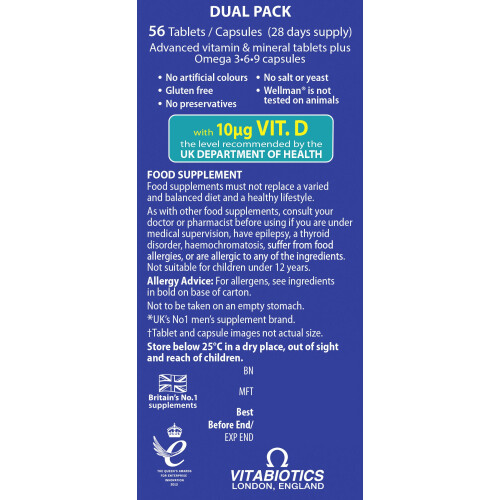 Wellman Plus Vitamins. UK's No.1 for Men. Comprehensive Multivitami... 1