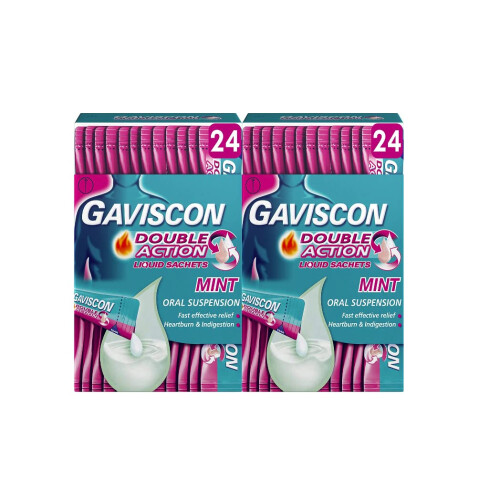 Gaviscon Double Action Heartburn & Indigestion Mint Flavour Sachets...