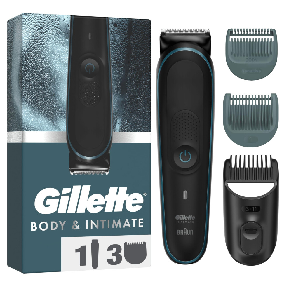 Gillette Body and Intimate Trimmer i5, Pubic Hair Trimmer for Men,...