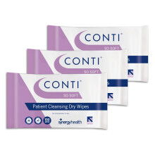 Conti SoSoft Large Heavyweight Dry Patient Cleansing Wipes (3 Packs...