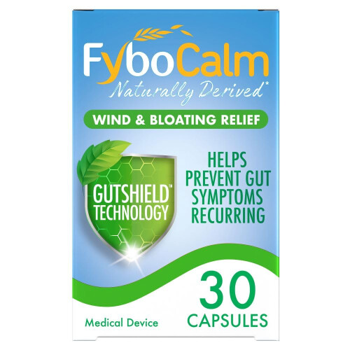 Fybocalm Wind and bloating relief, 30 capsules, Naturally derived,...