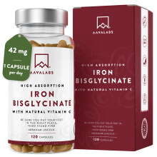 Gentle Iron Supplements for Women and Men - 42 mg Iron Tablets high...