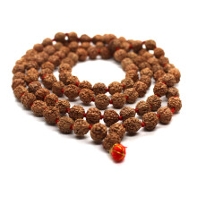 RUDRAKSHA MALA, RUDRAKSH JAPA MALA ROSARY 108 +1 BEAD YOGA HINDU PR...