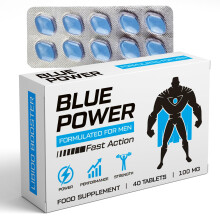 Blue Power 40 Pills 100mg - Stronger & Harder Enhanced Strength & F...