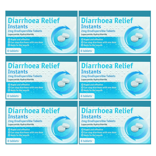 Diarrhoea Relief Instants 2mg Orodispersible Tablets Loperamide Hyd... 1