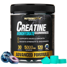 Creatine Gummies 5000mg, 120 Blueberry Flavored Pre Workout Gummies...